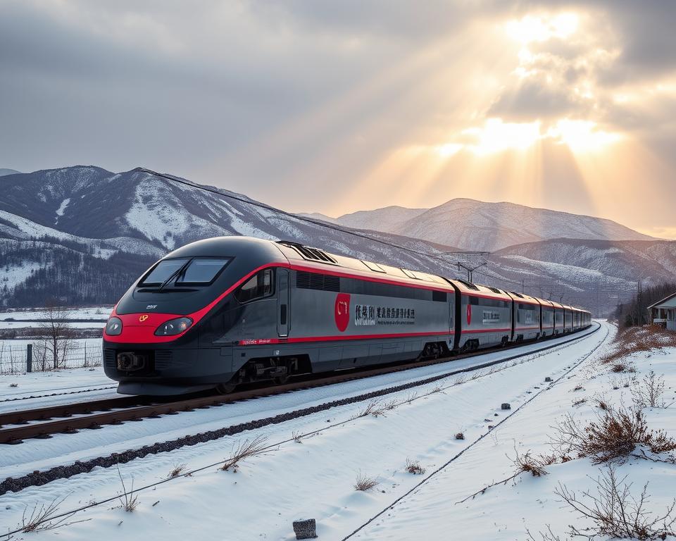 China to Europe freight train